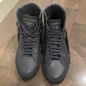 Givenchy high top navy sneakers